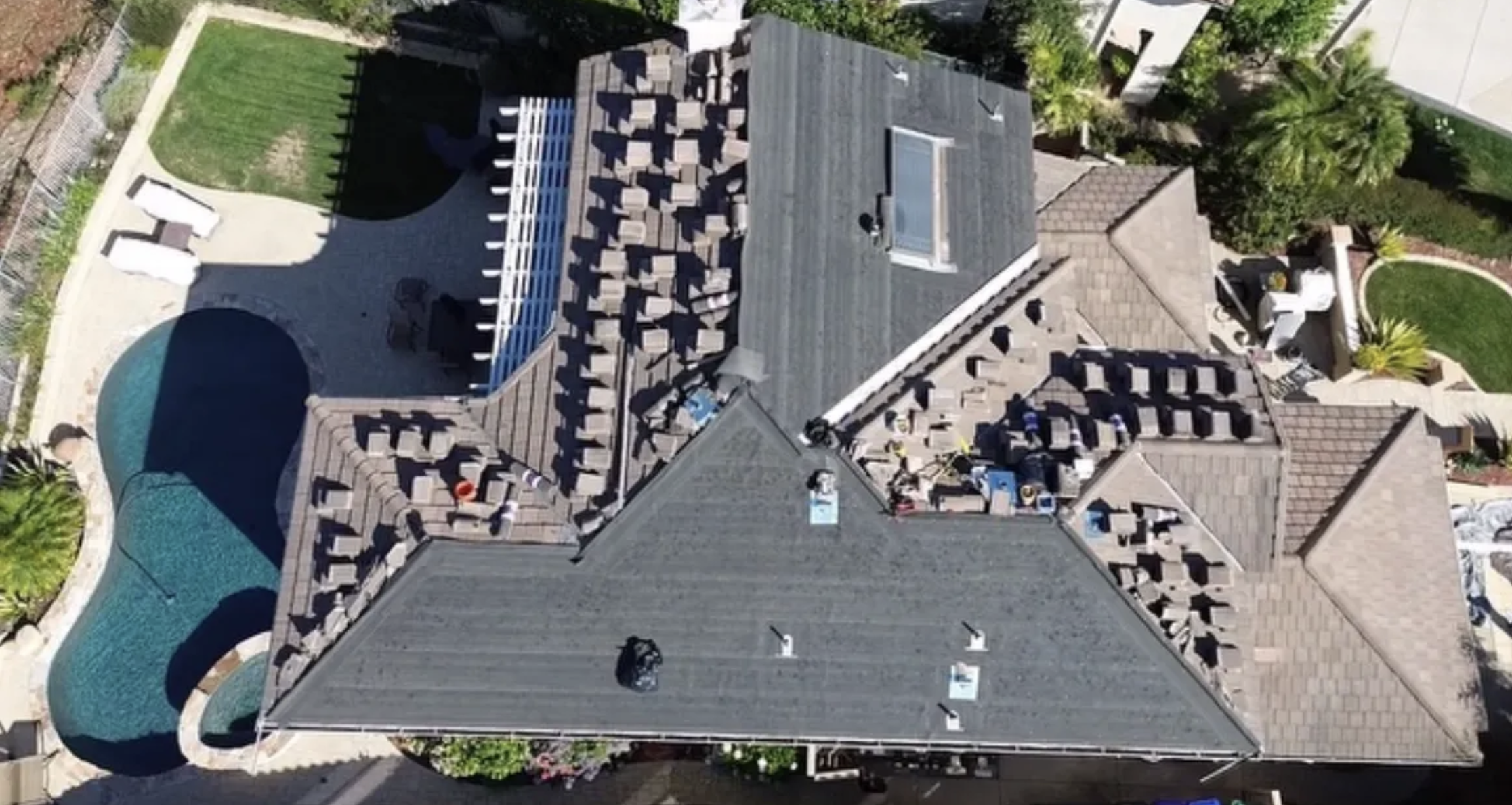 Residential roofing project