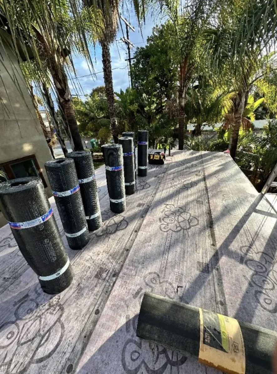 Roof installation project
