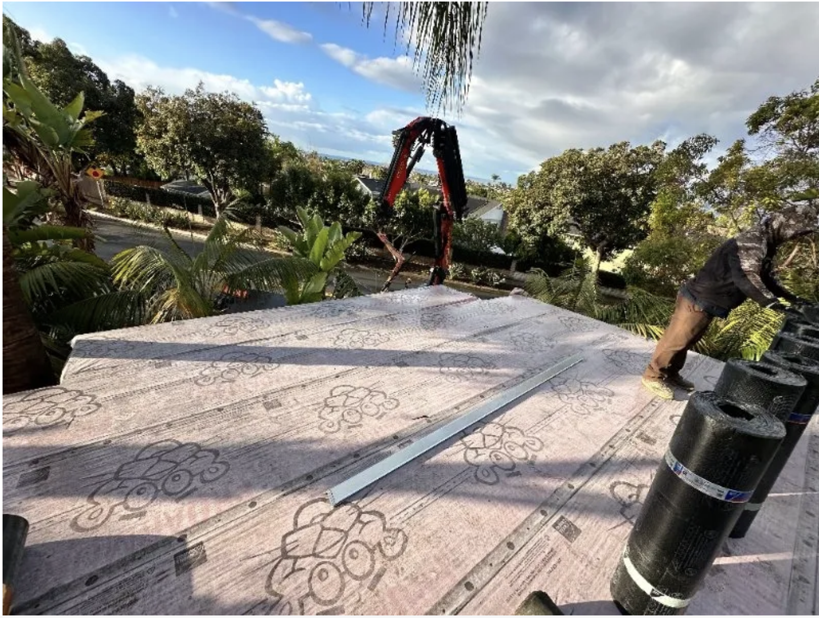 Completed roof project